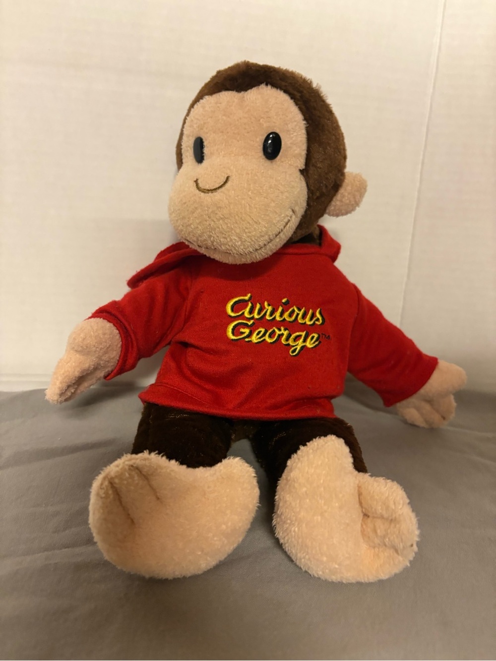 Curious George Plush Monkey in Red Hoodie - Soft Stuffed Animal